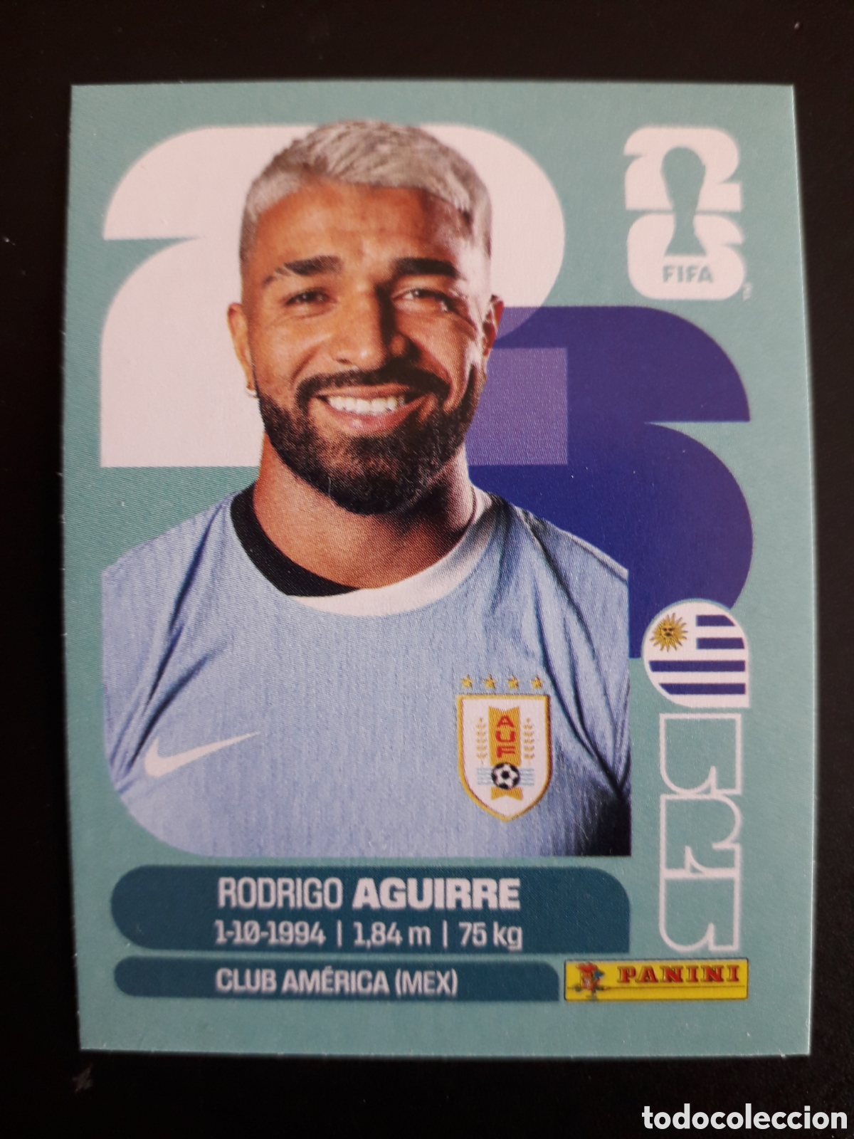 Cromos de F&uacute;tbol: AGUIRRE URUGUAY URU 19 MUNDIAL F&Uacute;TBOL 2026 FIFA WORLD CUP PANINI SIN PEGAR PEDIDO M&Iacute;NIMO 3&euro;