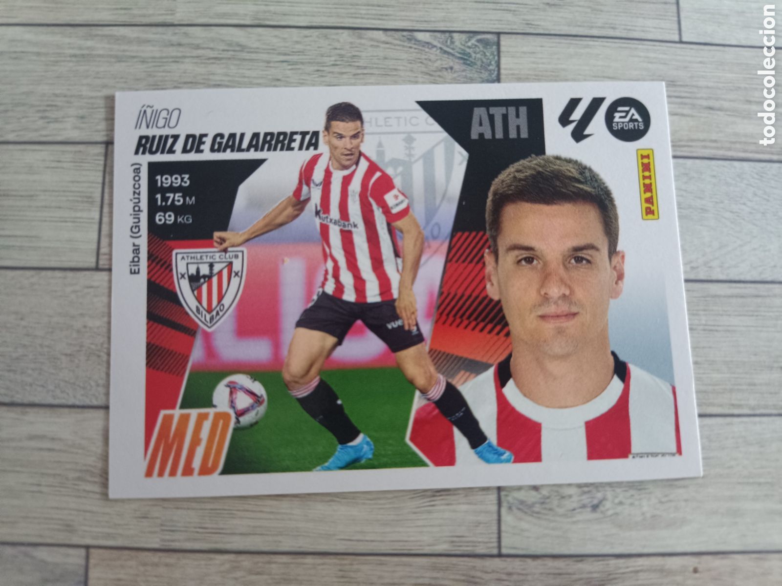 Cromos de F&uacute;tbol: 13 RUIZ DE GALARRETA ATHLETIC DE BILBAO LIGA ESTE 2025 2026 PANINI 25 26 SIN PEGAR