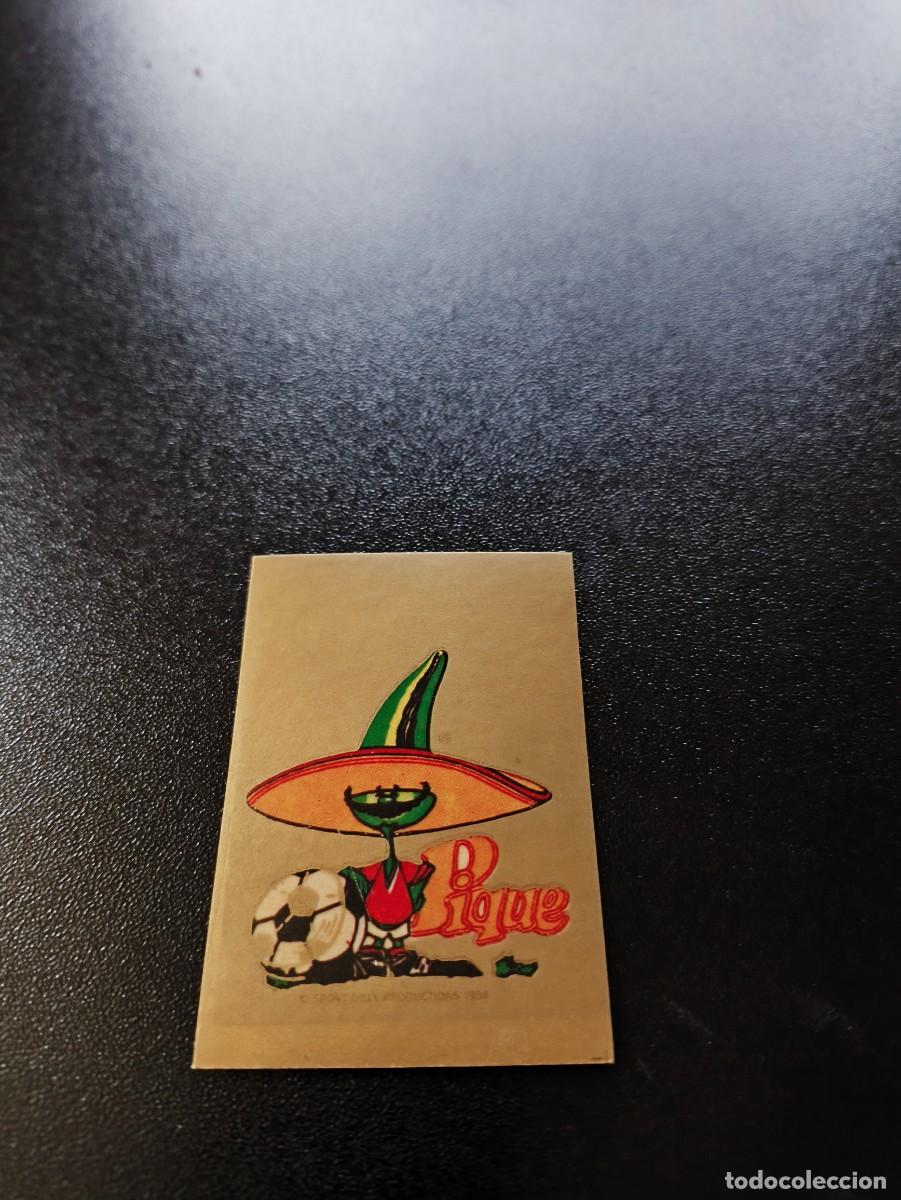 Cromos de F&uacute;tbol: PIQUE MASCOTA ESCUDO BADGE REYAUCA WORLD CUP MUNDIAL ITALIA ITALY 1990 NO PANINI