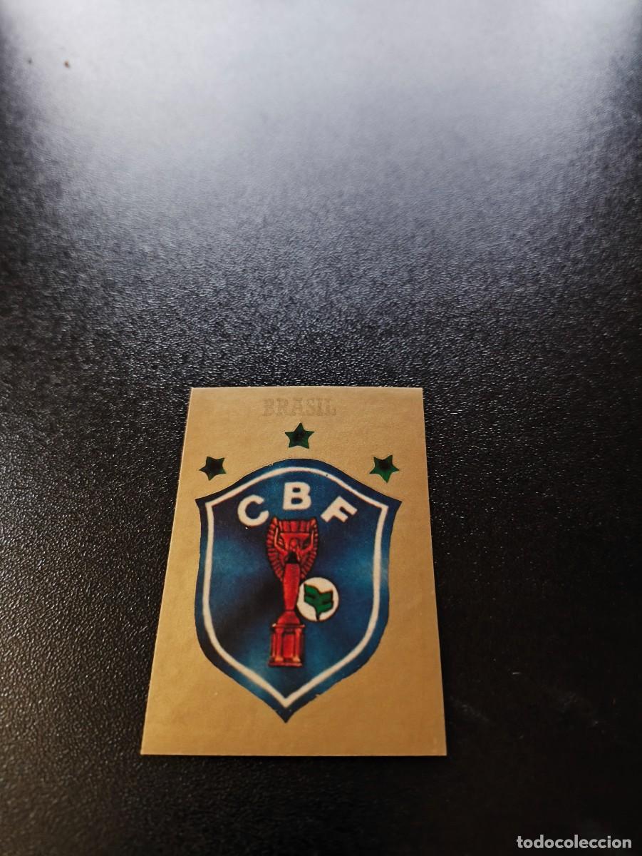 Cromos de F&uacute;tbol: BRASIL BRAZIL ESCUDO BADGE REYAUCA WORLD CUP MUNDIAL ITALIA ITALY 1990 NO PANINI