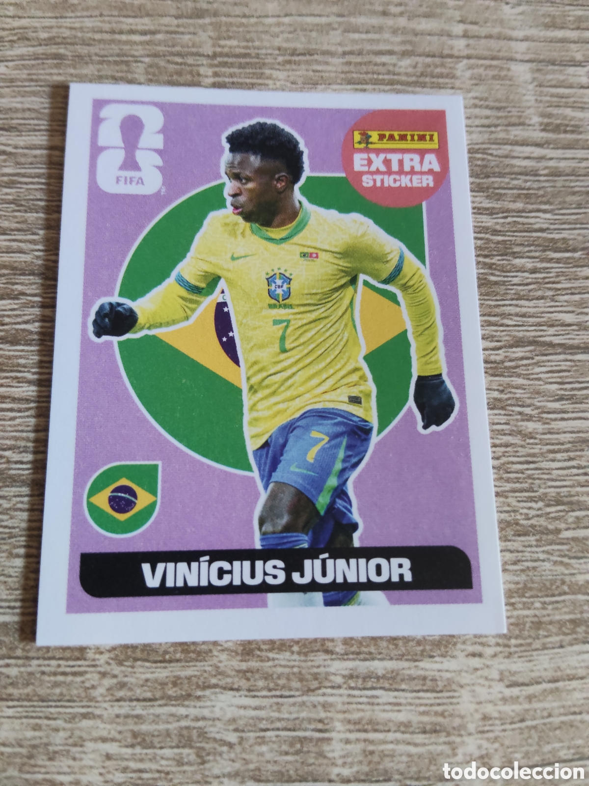 Cromos de F&uacute;tbol: Panini mundial 2026 Vinicius Junior Brasil extra sticker