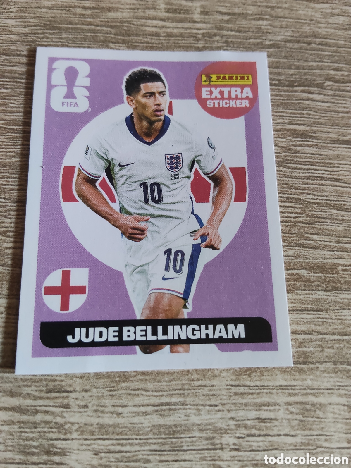 Cromos de F&uacute;tbol: Panini mundial 2026 Jude Bellingham Inglaterra extra sticker