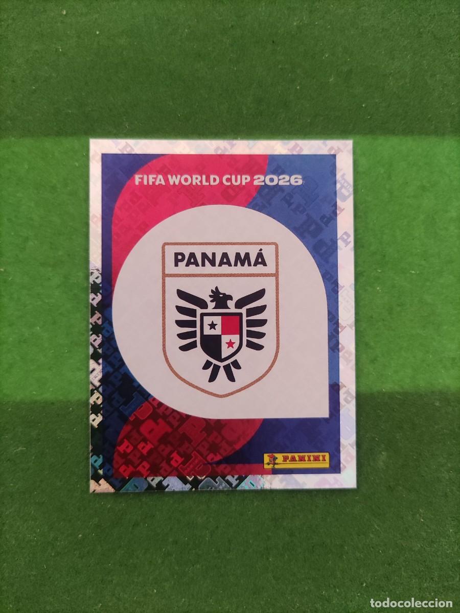 Cromos de F&uacute;tbol: Escudo Panam&aacute; PAN 1 Sticker Mundial 2026 FIFA World Cup / Sin pegar