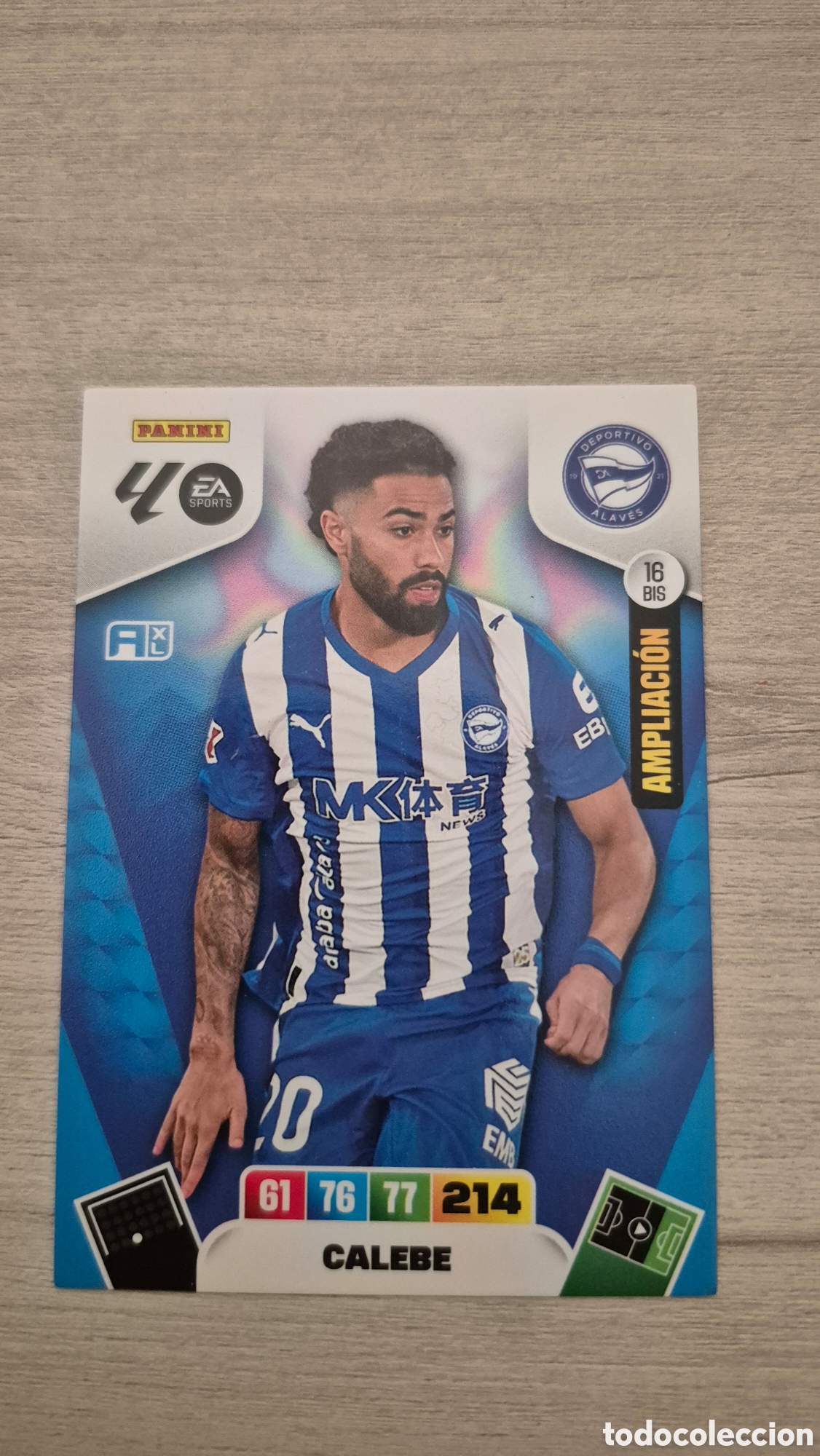 Cromos de Futebol: N&deg;16Bis Alaves Calebe Adrenalyn 25/26