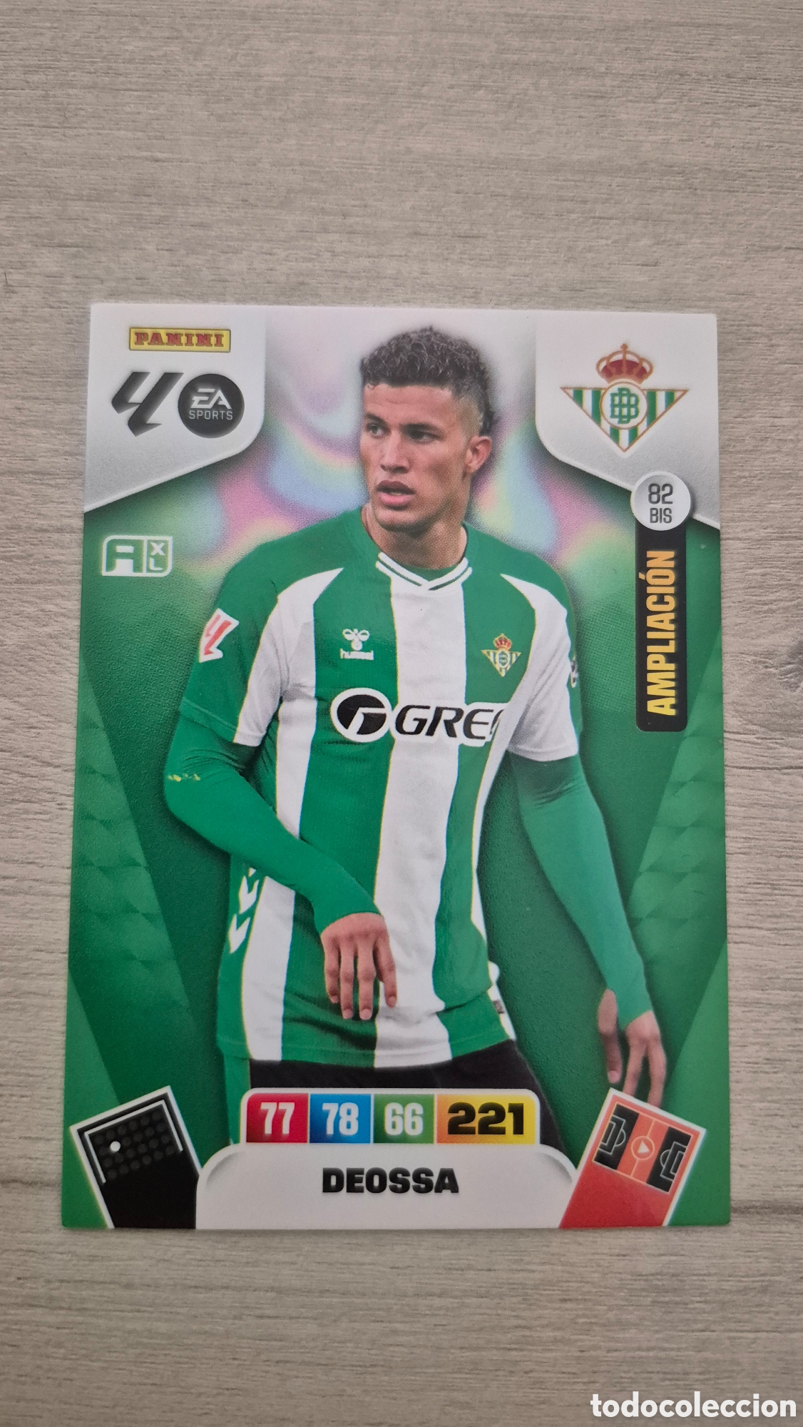 Cromos de Futebol: N&deg;82Bis Betis Deossa Adrenalyn 25/26