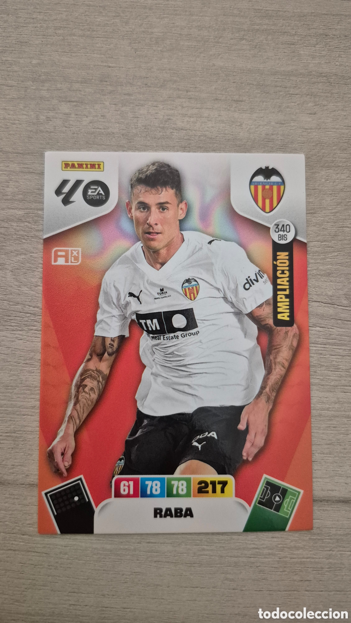 Cromos de Futebol: N&deg;340Bis Valencia Raba Adrenalyn 25/26