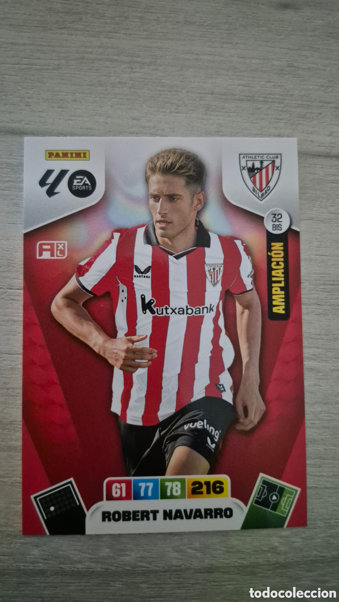 Cromos de Futebol: N&deg;32Bis Athletic Bilbao Robert Navarro Adrenalyn 25/26