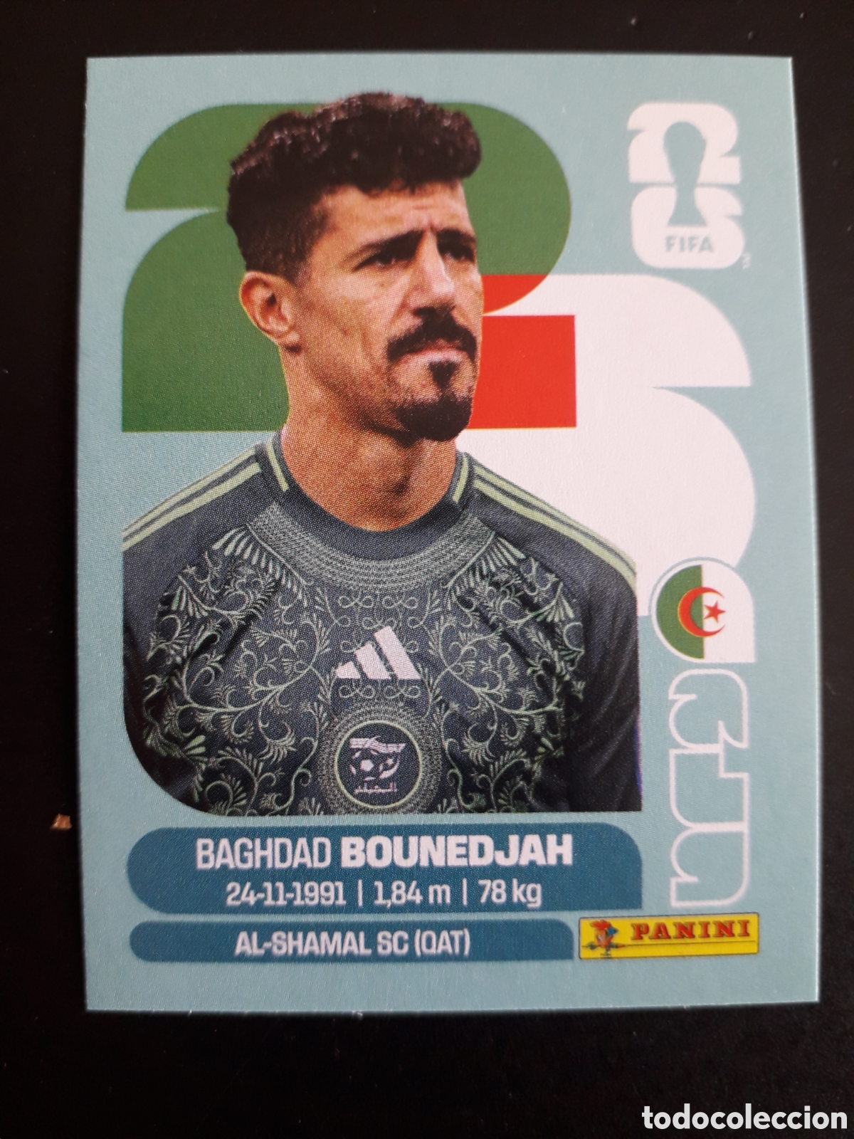 Cromos de F&uacute;tbol: BOUNEDJAH ARGELIA ALG 19 MUNDIAL F&Uacute;TBOL 2026 FIFA WORLD CUP PANINI SIN PEGAR PEDIDO M&Iacute;NIMO 3&euro;
