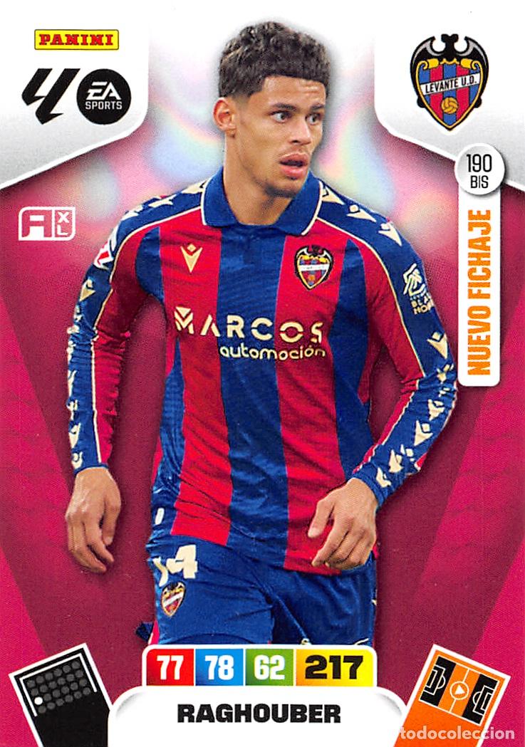 Cromos de F&uacute;tbol: PANINI ADRENALYN 25/26 2025/2026 #190 BIS RAGHOUBER (LEVANTE U.D.)