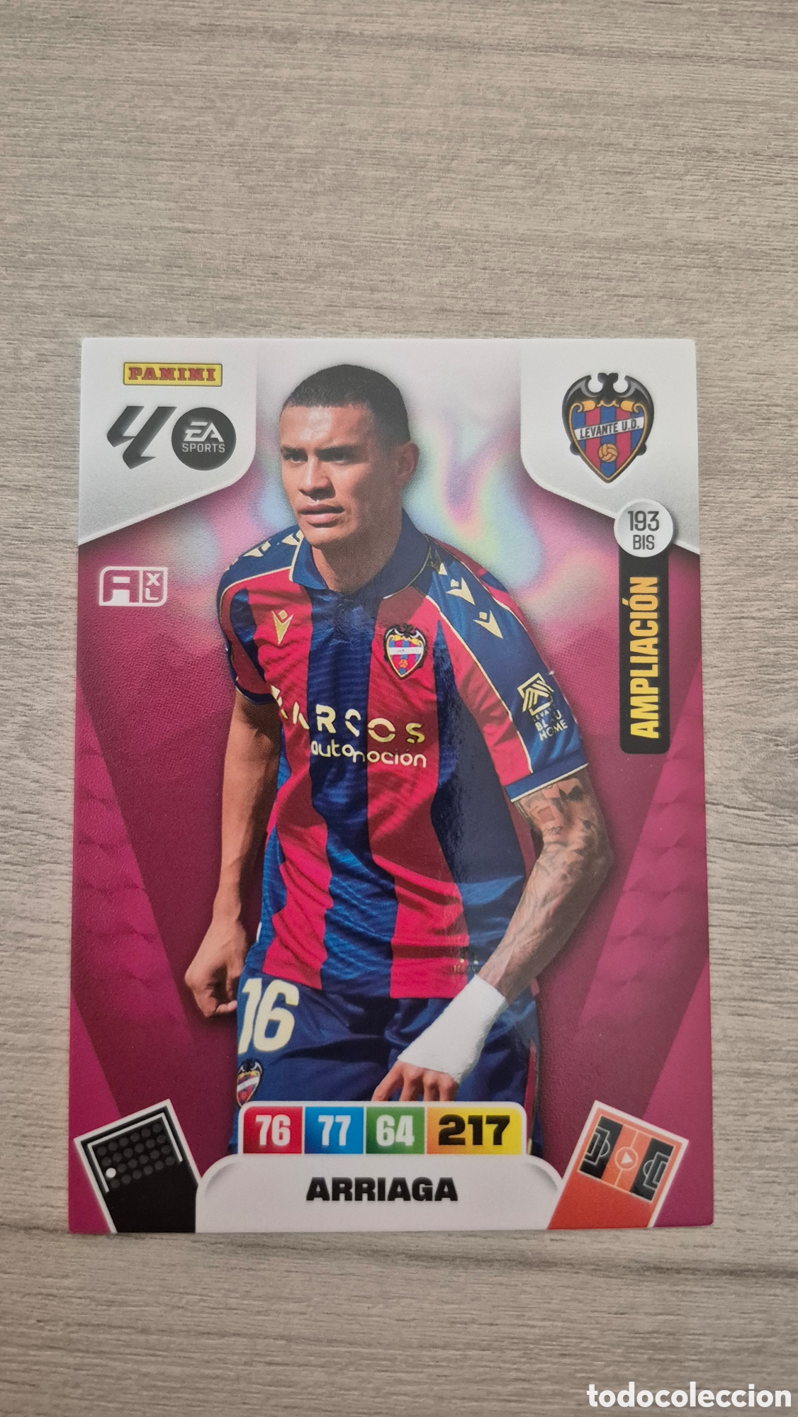 Fu&szlig;ball-Sticker: N&deg;193Bis Levante Arriaga Adrenalyn 25/26