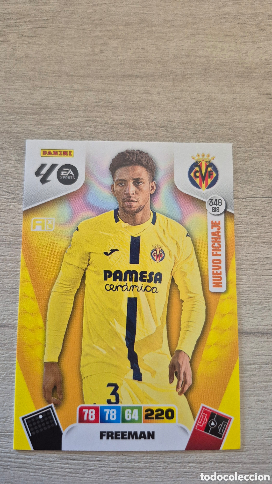 Fu&szlig;ball-Sticker: N&deg;346Bis Villarreal Freeman Adrenalyn 25/26