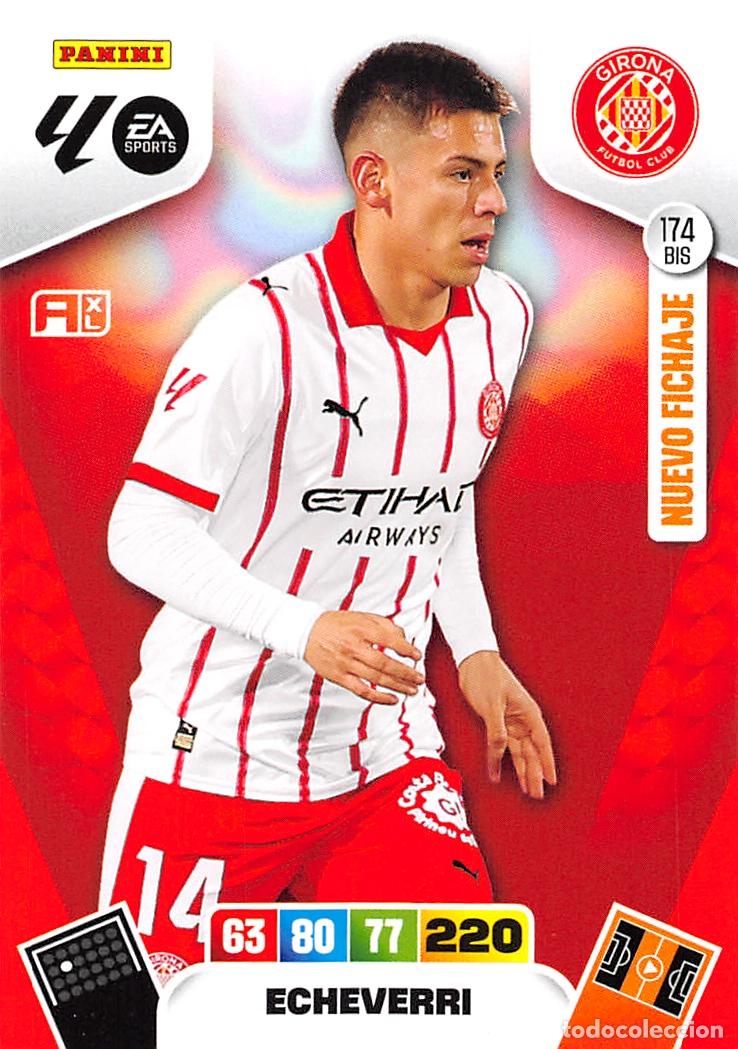Cromos de F&uacute;tbol: PANINI ADRENALYN 25/26 2025/2026 #174 BIS ECHEVERRI (GIRONA F.C.)