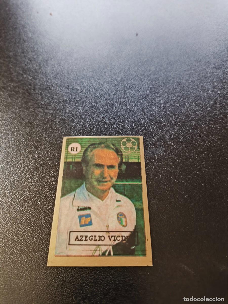 Cromos de F&uacute;tbol: R1 AZEGLIO VICINI ITALIA ITALY COACH REYAUCA WORLD CUP MUNDIAL ITALIA ITALY 1990 NO PANINI