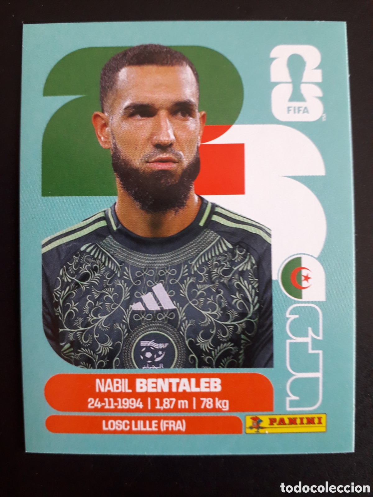 Cromos de F&uacute;tbol: BENTALEB ARGELIA URU 12 MUNDIAL F&Uacute;TBOL 2026 FIFA WORLD CUP PANINI SIN PEGAR PEDIDO M&Iacute;NIMO 3&euro;