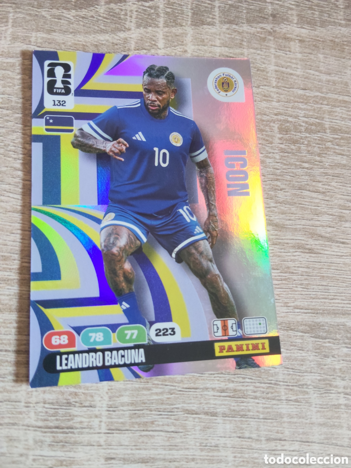 Cartes &agrave; collectionner de Football: Panini Adrenalyn mundial 2026 132 Leandro Bacuna Cura&ccedil;ao