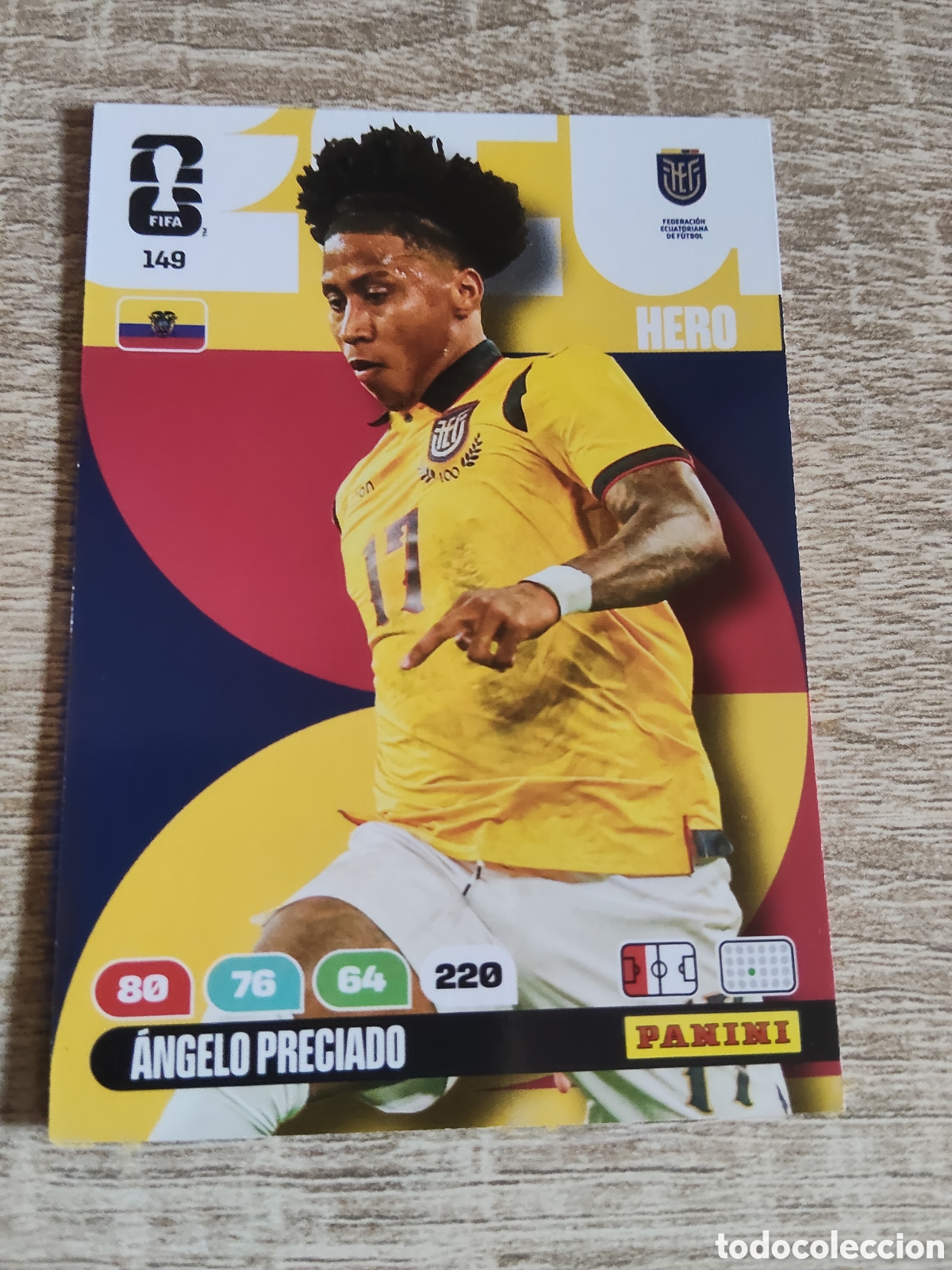 Fu&szlig;ball-Sticker: Panini Adrenalyn mundial 2027 149 Angelo Preciado Ecuador