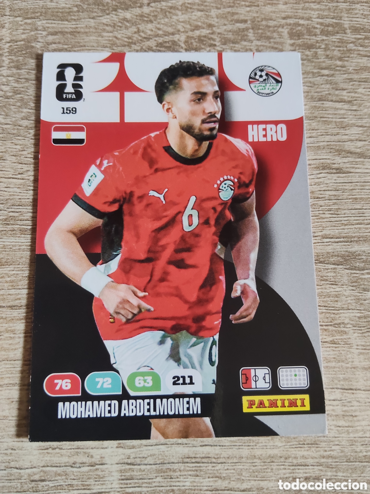 Cromos de F&uacute;tbol: Panini Adrenalyn mundial 2026 159 Mohamed Abdelmonem Egipto