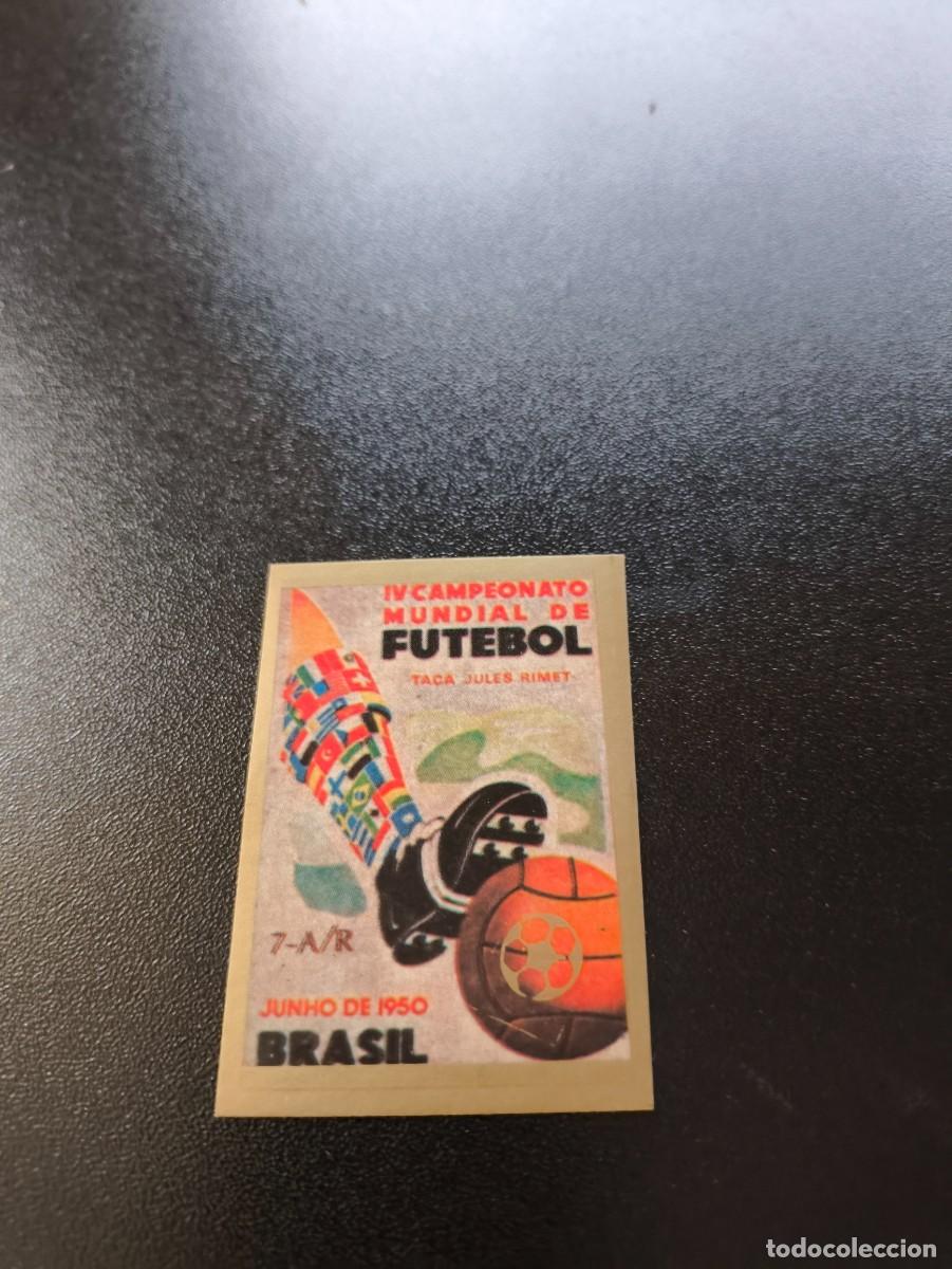 Fu&szlig;ball-Sticker: 7-A/R PORTADA CARTEL MUNDIAL BRASIL 1950WORLD CUP MUNDIAL ITALIA ITALY 1990 NO PANINI