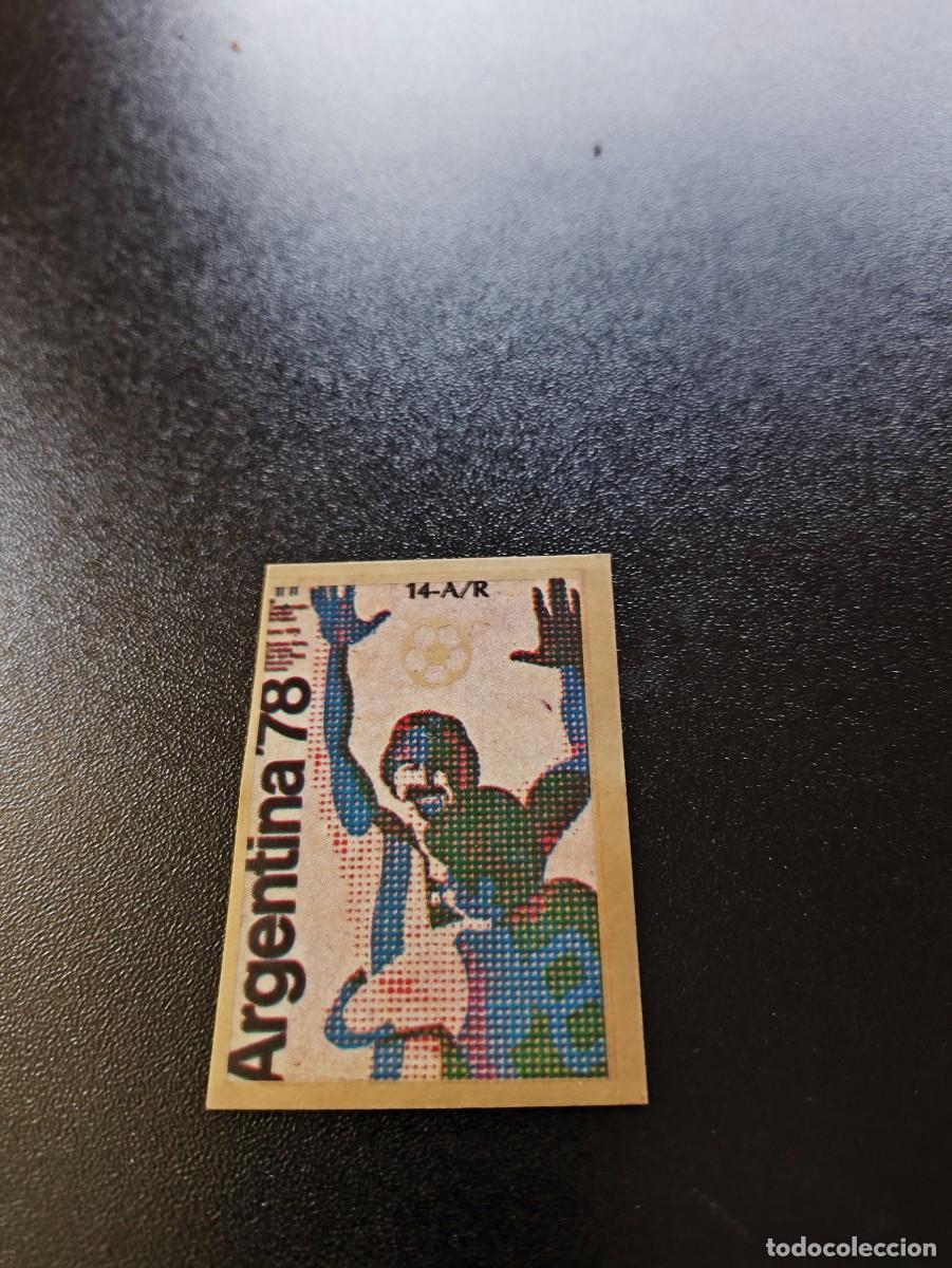 Fu&szlig;ball-Sticker: 14-A/R PORTADA CARTEL MUNDIAL ARGENTINA 1978 WORLD CUP MUNDIAL ITALIA ITALY 1990 NO PANINI