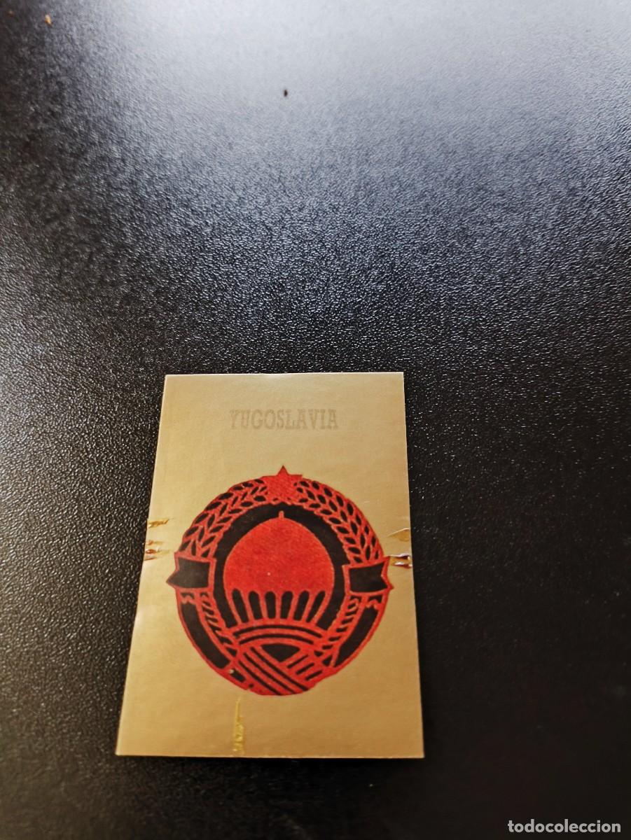 Fu&szlig;ball-Sticker: ESCUDO BADGE YUGOSLAVIA WORLD CUP MUNDIAL ITALIA ITALY 1990 NO PANINI