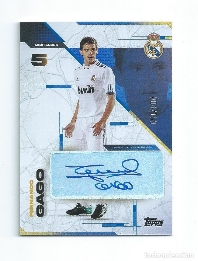 Cromos de Futebol: TOPPS TEAM SET REAL MADRID 2025 : AUTOGRAFO ORIGINAL FERNANDO GAGO . LIMITADO