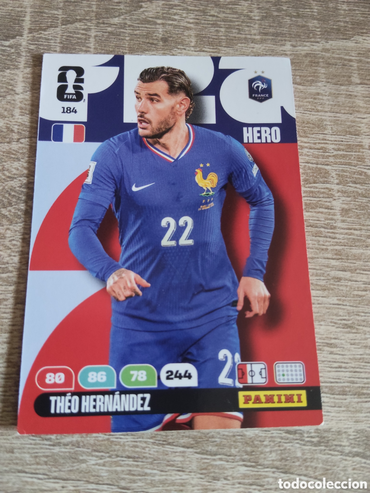 Football Stickers: Panini Adrenalyn mundial 2026 184 Theo Hern&aacute;ndez Francia