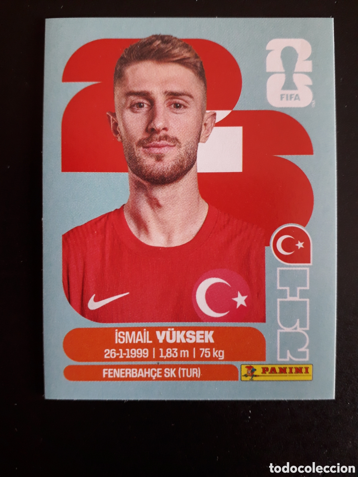 Fu&szlig;ball-Sticker: Y&Uuml;KSEK TURQU&Iacute;A TUR 10 MUNDIAL F&Uacute;TBOL 2026 FIFA WORLD CUP PANINI SIN PEGAR PEDIDO M&Iacute;NIMO 3&euro;