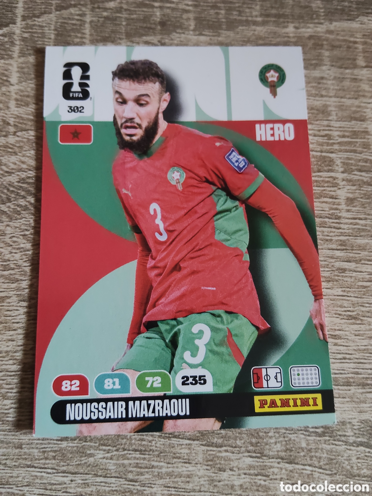 Football Stickers: Panini Adrenalyn mundial 2026 302 Noussair Mazraoui Marruecos