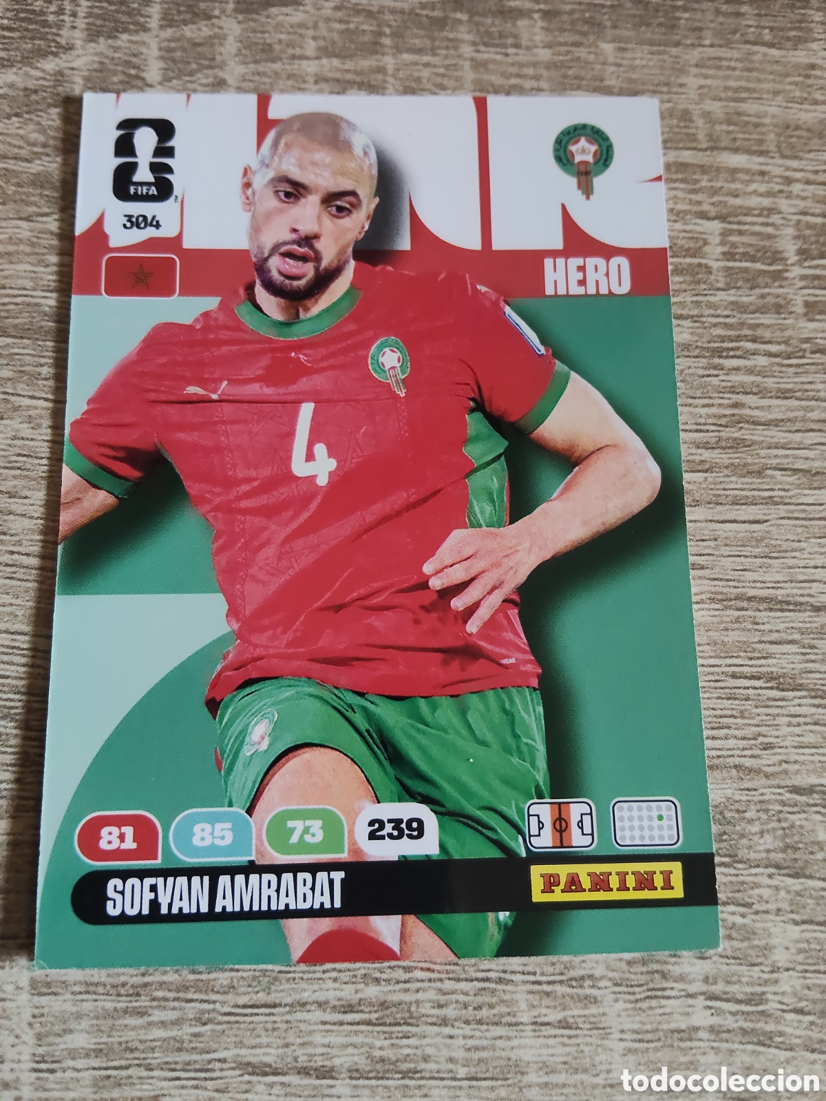 Fu&szlig;ball-Sticker: Panini Adrenalyn mundial 2026 304 Sofyan Amrabat Marruecos