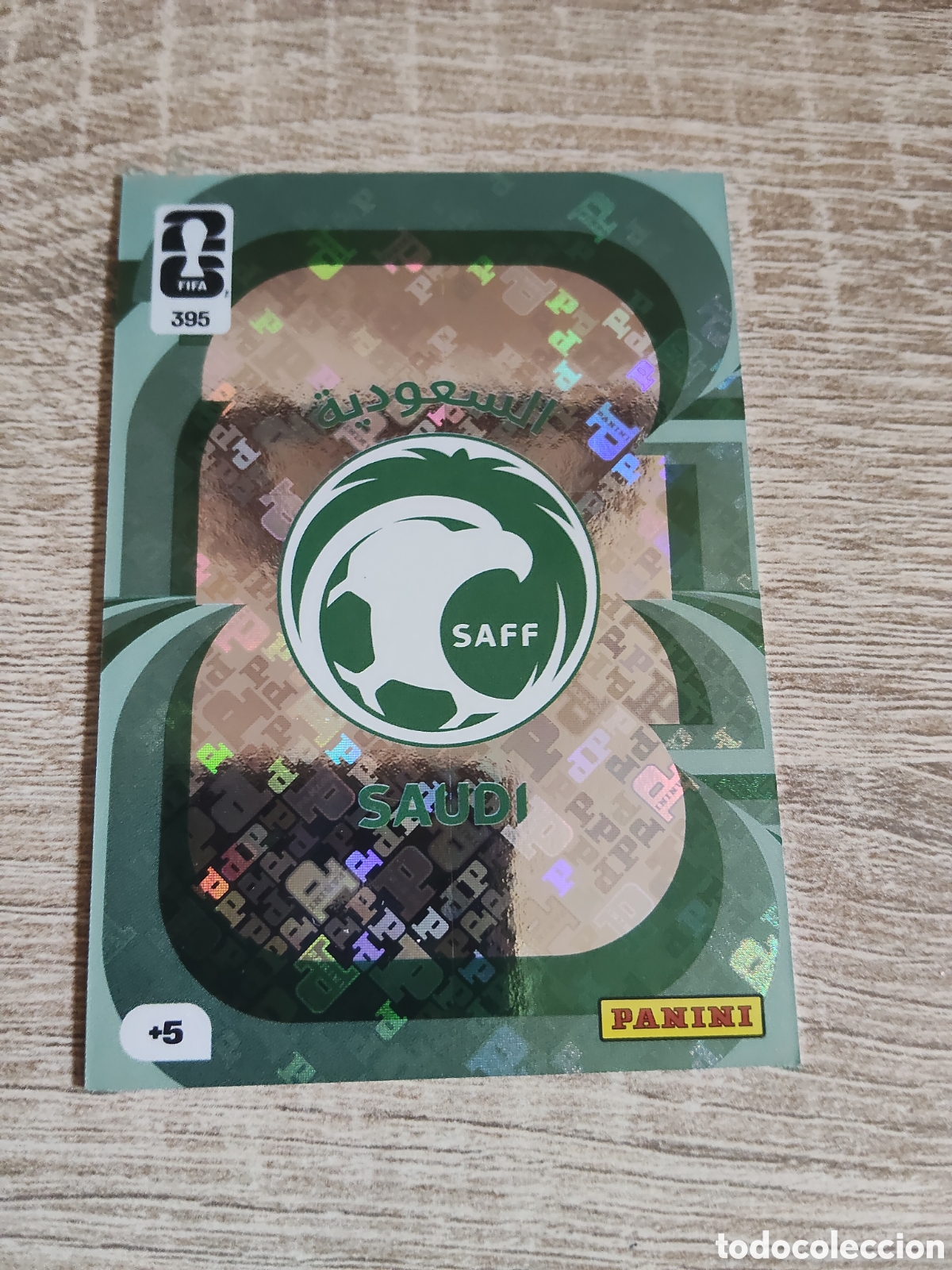Football Stickers: Panini Adrenalyn mundial 2026 395 escudo Arabia Saud&iacute;