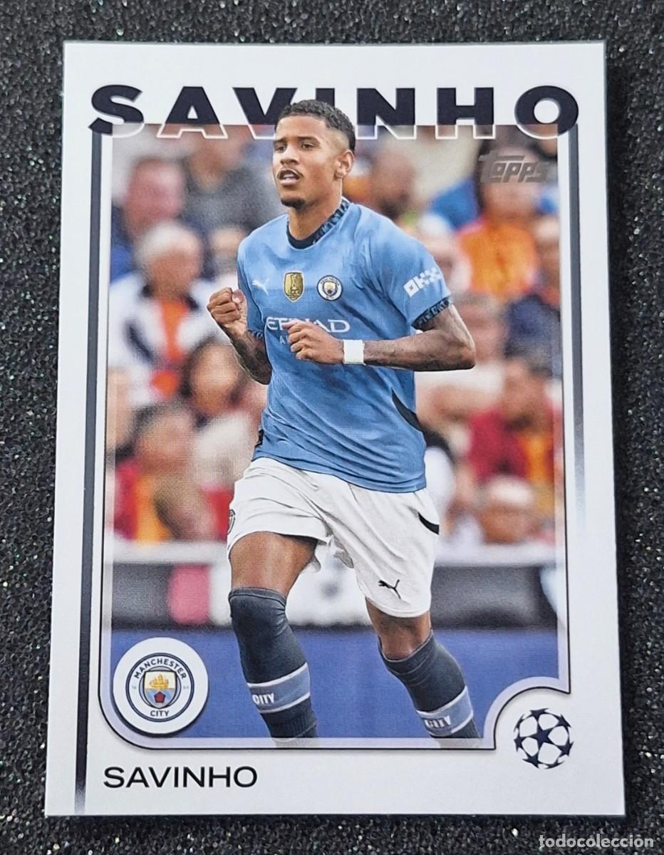 Cromos de F&uacute;tbol: Savinho Manchester City Topps Champions League Soccer