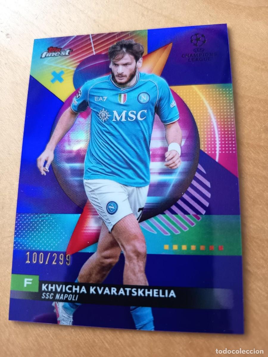 Cromos de F&uacute;tbol: KVARATSKHELIA TOPPS FINEST 2024 NUMERADA 100/299