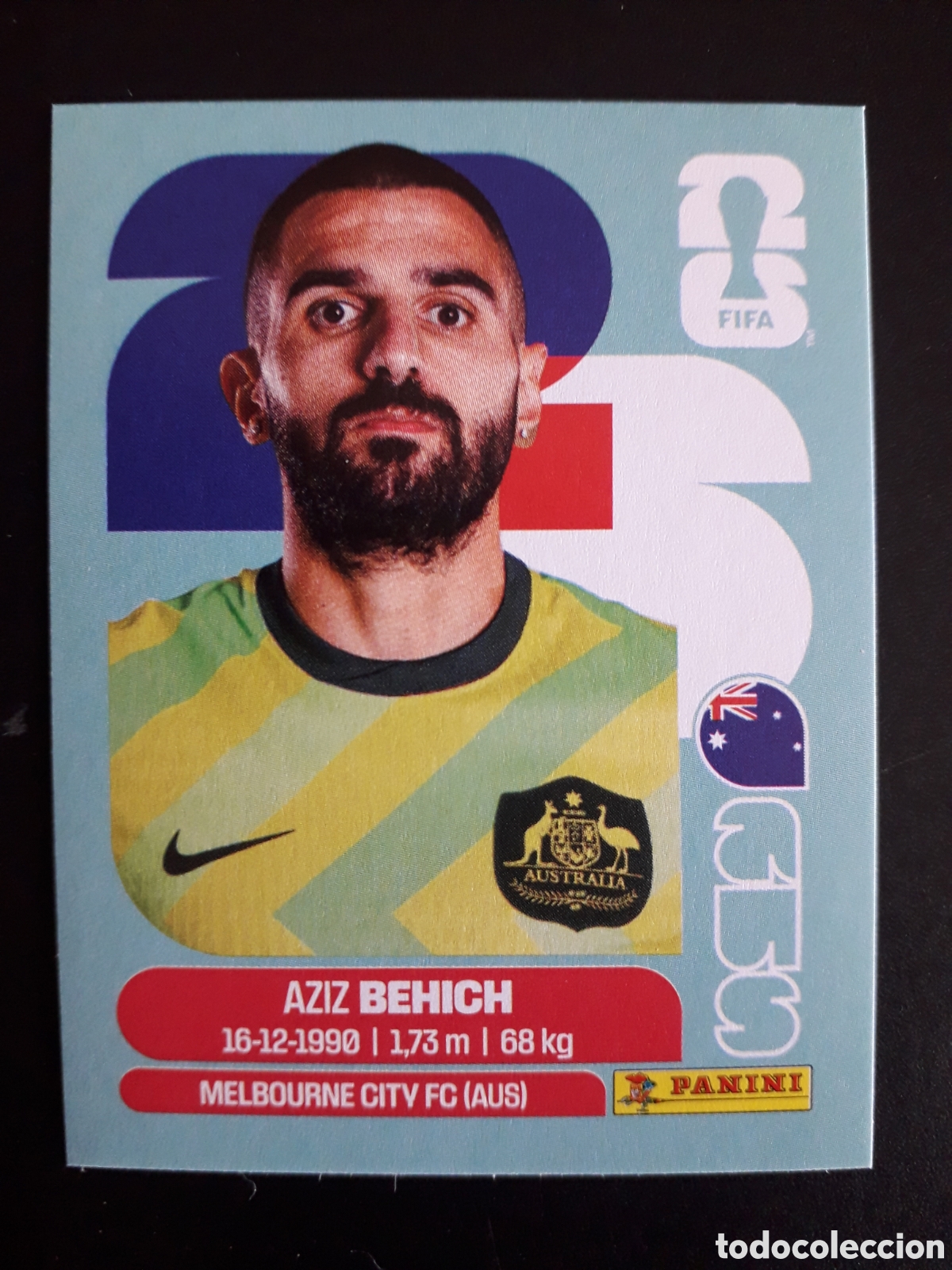 Cromos de F&uacute;tbol: BEHICH AUSTRALIA AUS 7 MUNDIAL F&Uacute;TBOL 2026 FIFA WORLD CUP PANINI SIN PEGAR PEDIDO M&Iacute;NIMO 3&euro;