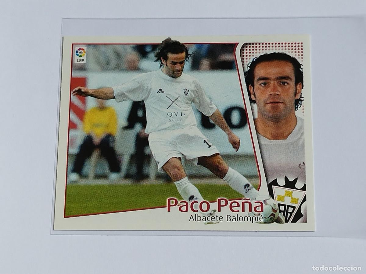 Cromos de F&uacute;tbol: PACO PE&Ntilde;A ALBACETE BALOMPI&Eacute; - COLECCIONES EDICIONES ESTE LA LIGA 2004 2005 - PANINI 04 05