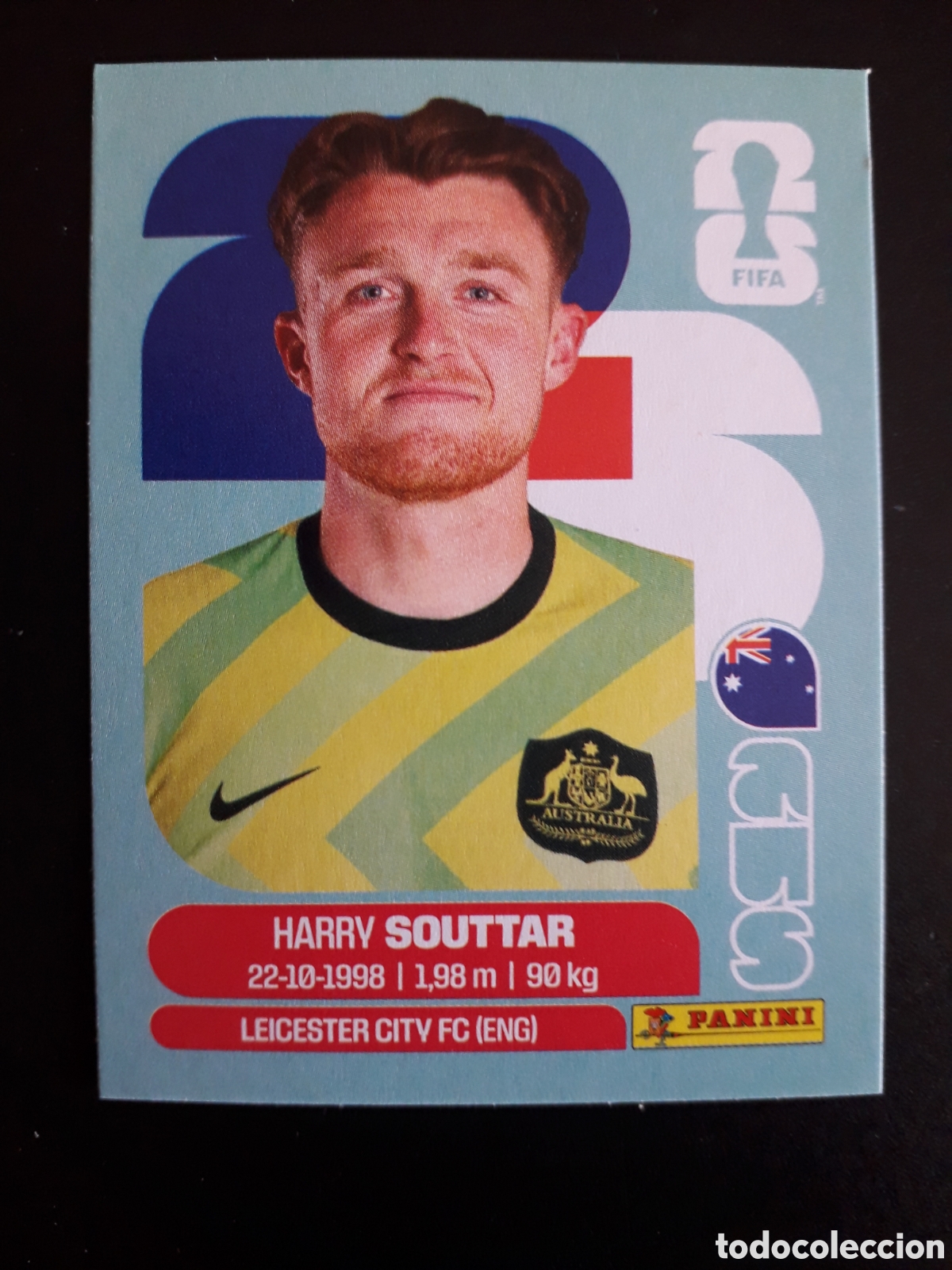 Cromos de F&uacute;tbol: SOUTTAR AUSTRALIA AUS 4 MUNDIAL F&Uacute;TBOL 2026 FIFA WORLD CUP PANINI SIN PEGAR PEDIDO M&Iacute;NIMO 3&euro;