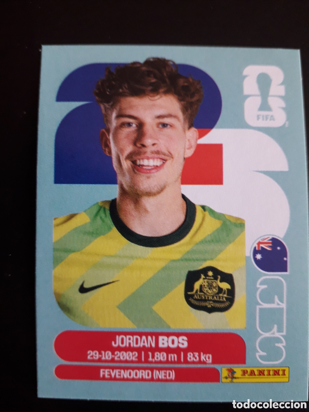 Cromos de F&uacute;tbol: BOS AUSTRALIA AUS 6 MUNDIAL F&Uacute;TBOL 2026 FIFA WORLD CUP PANINI SIN PEGAR PEDIDO M&Iacute;NIMO 3&euro;.