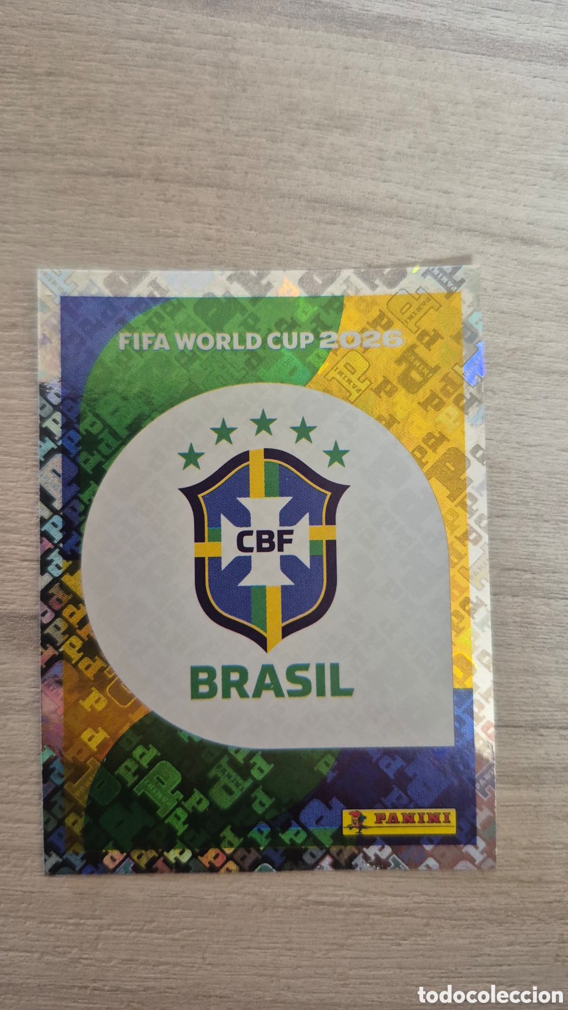Cromos de F&uacute;tbol: BRA1 Escudo Brasil FIFA World Cup 2026