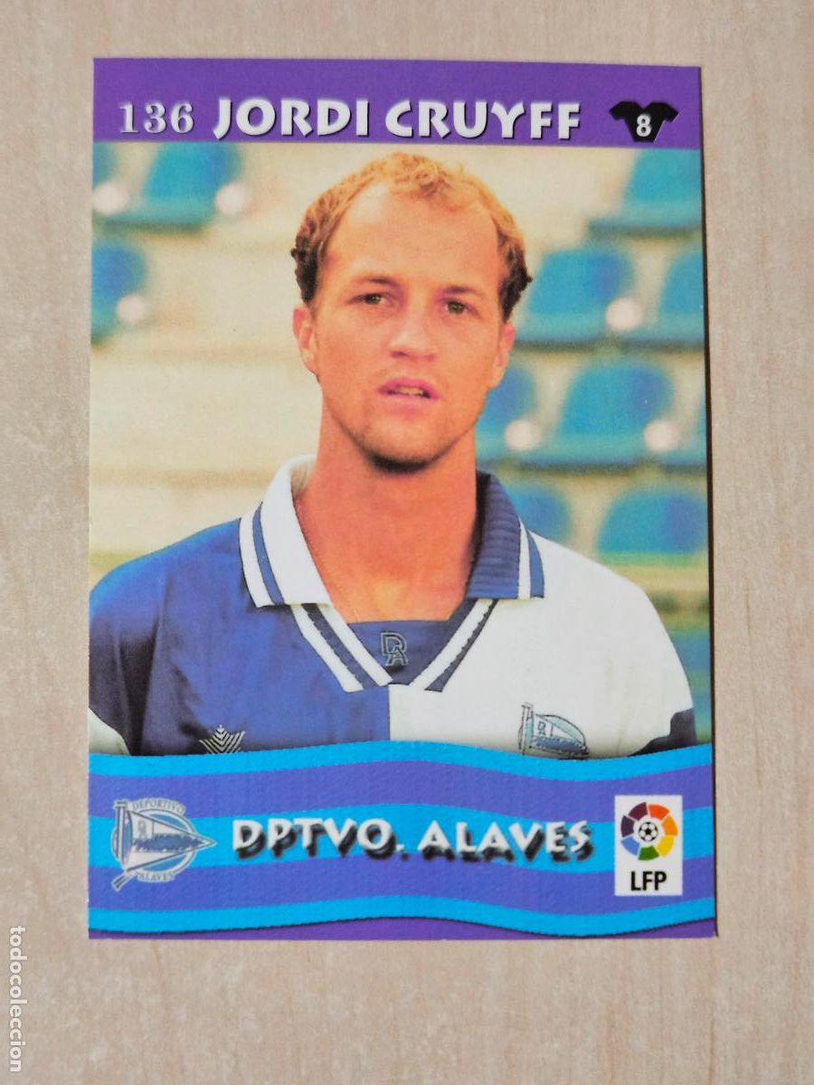 Cromos de F&uacute;tbol: FICHA N&ordm; 136 JORDI CRUYFF - MUNDICROMO LIGA TOP 2003 - ALAVES