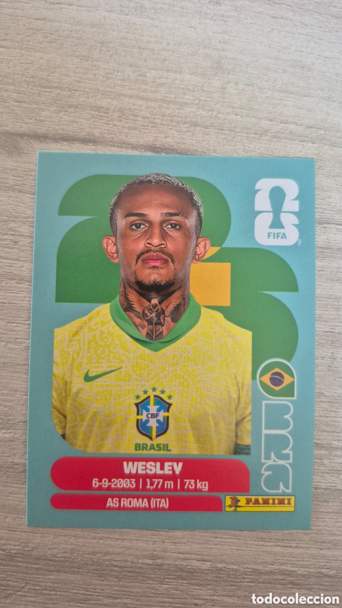 Cromos de f&uacute;tbol: BRA8 Wesley FIFA World Cup 2026