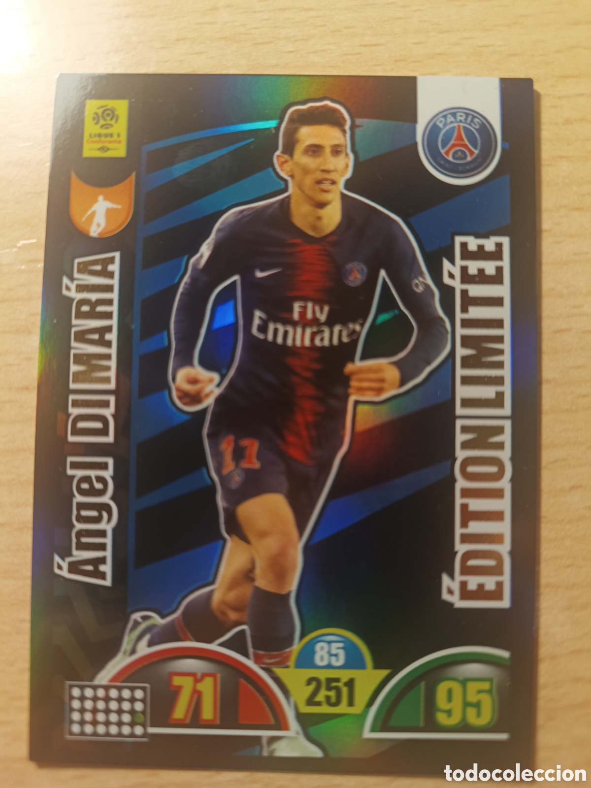 Cromos de F&uacute;tbol: ANGEL DI MARIA EDITION LIMITEE PSG PARIS SAINT GERMAIN ADRENALYN XL LIGUE 1 2018 2019 PANINI 18 19