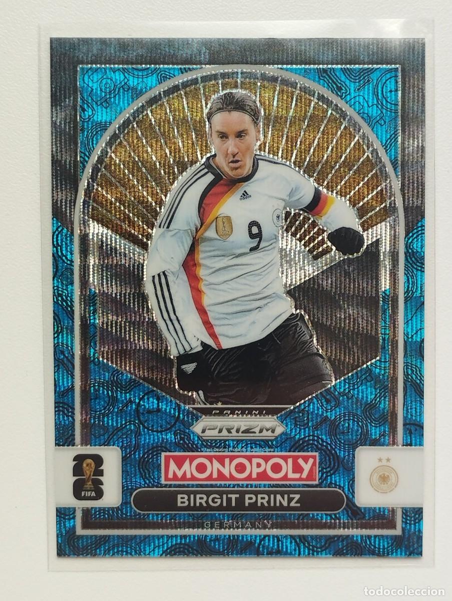 Cromos de F&uacute;tbol: CROMO CARD WORLD CUP 2026 26 PANINI PRIZM MONOPOLY BIRGIT PRINZ 88 ALEMANIA BLUE AZUL