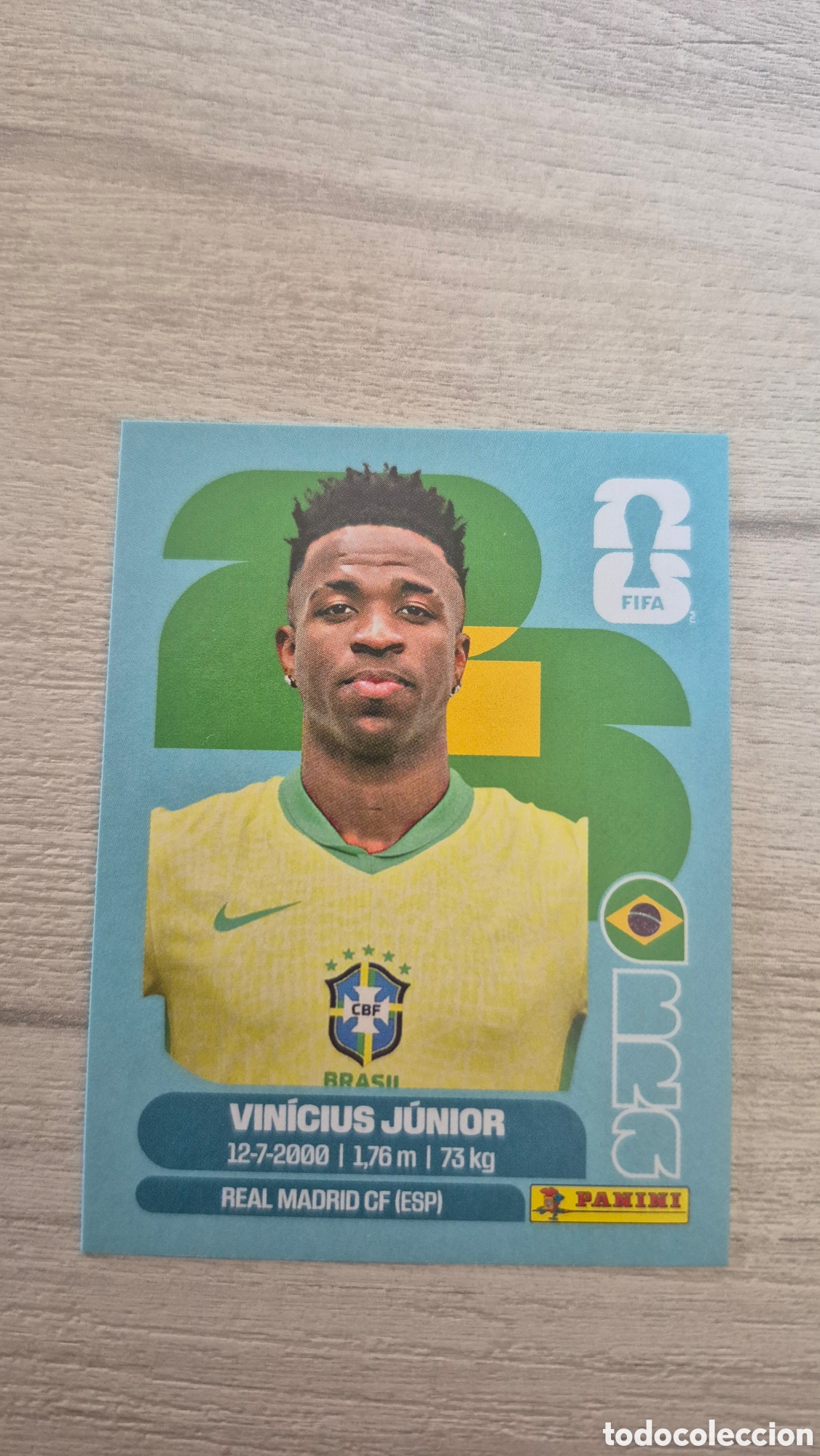Cromos de F&uacute;tbol: BRA14 Vinicius Junior FIFA World Cup 2026