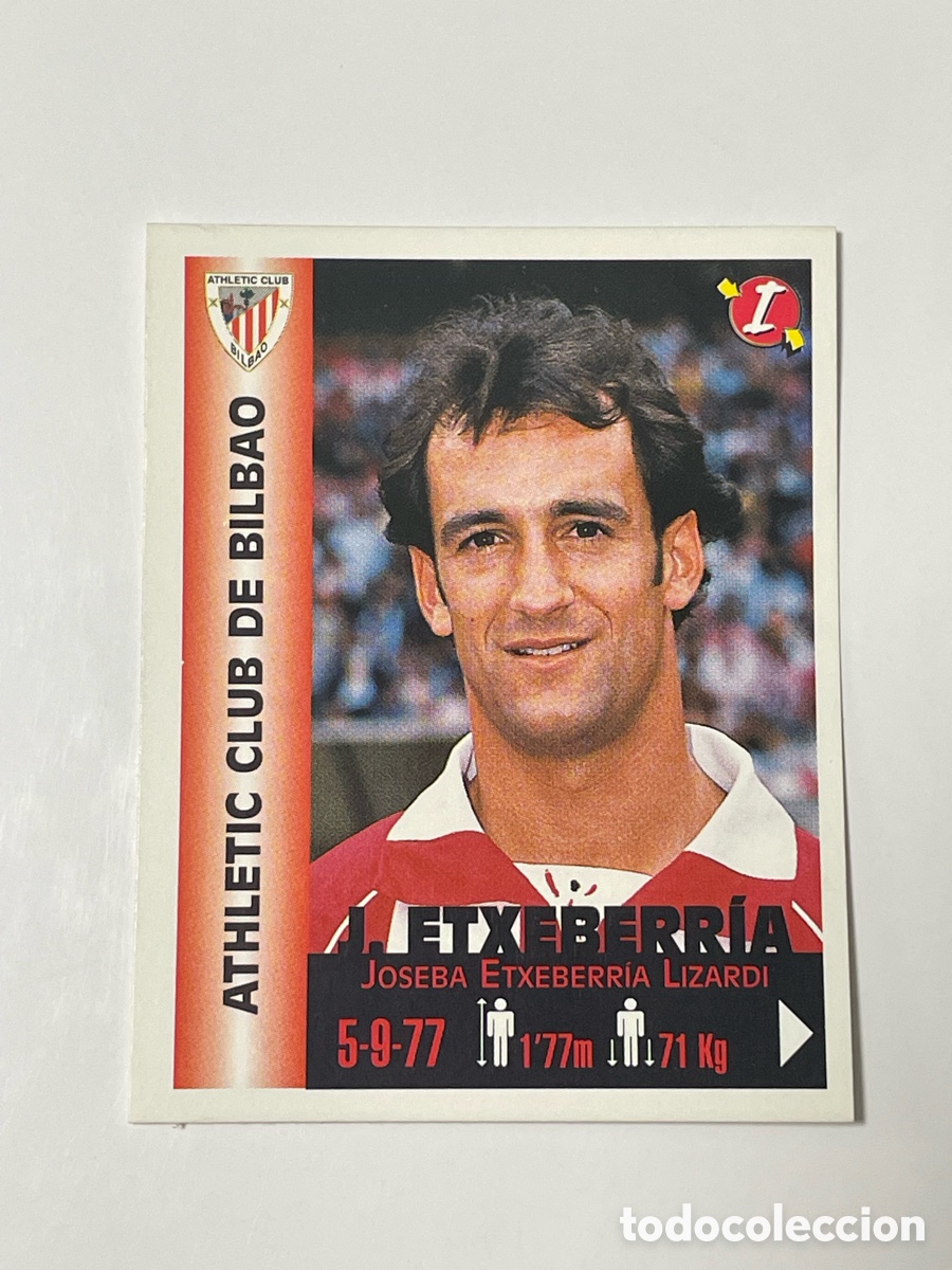 Cromos de F&uacute;tbol: Joseba Etxeberria Athletic de Bilbao Panini Equipos de Europa 1999 #30