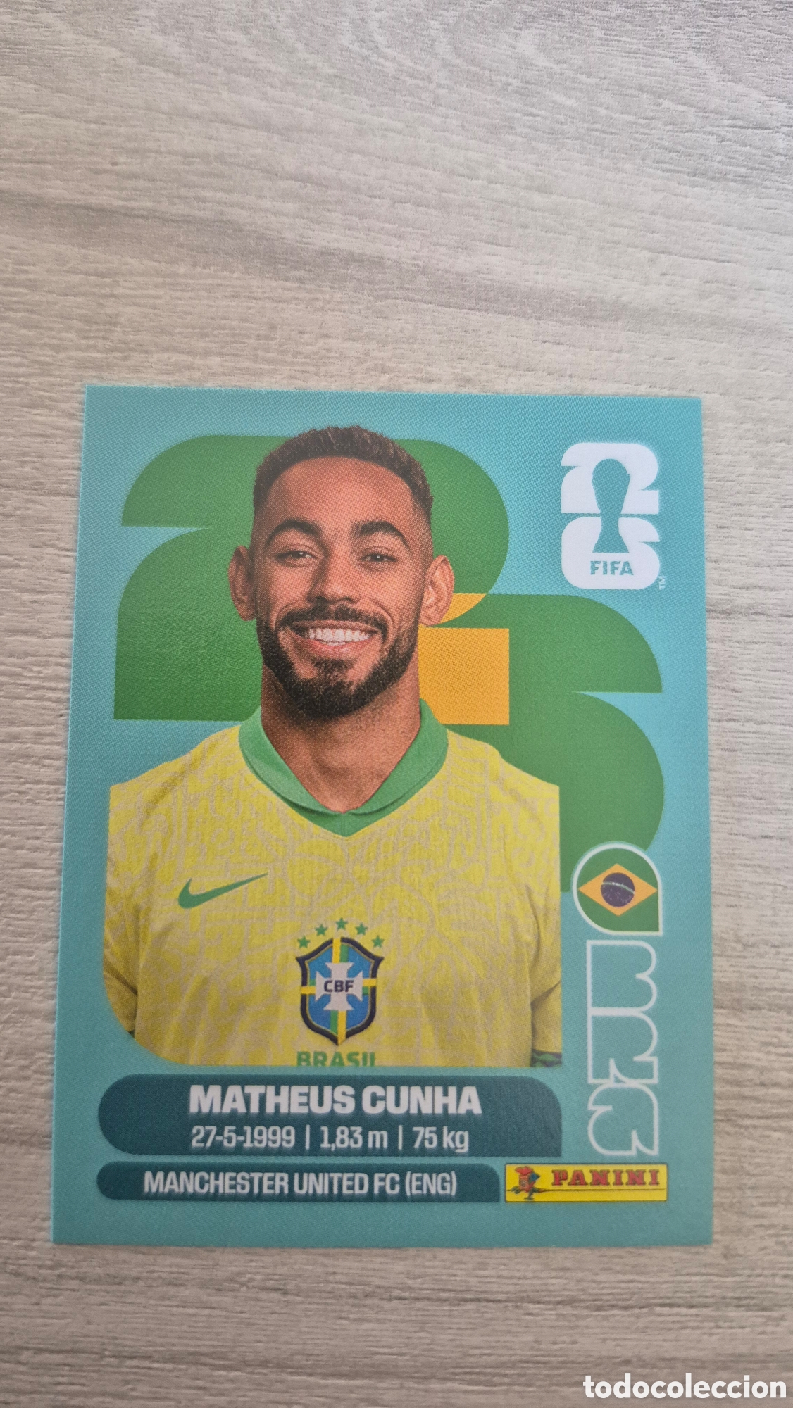 Cromos de F&uacute;tbol: BRA17 Matheus Cunha FIFA World Cup 2026