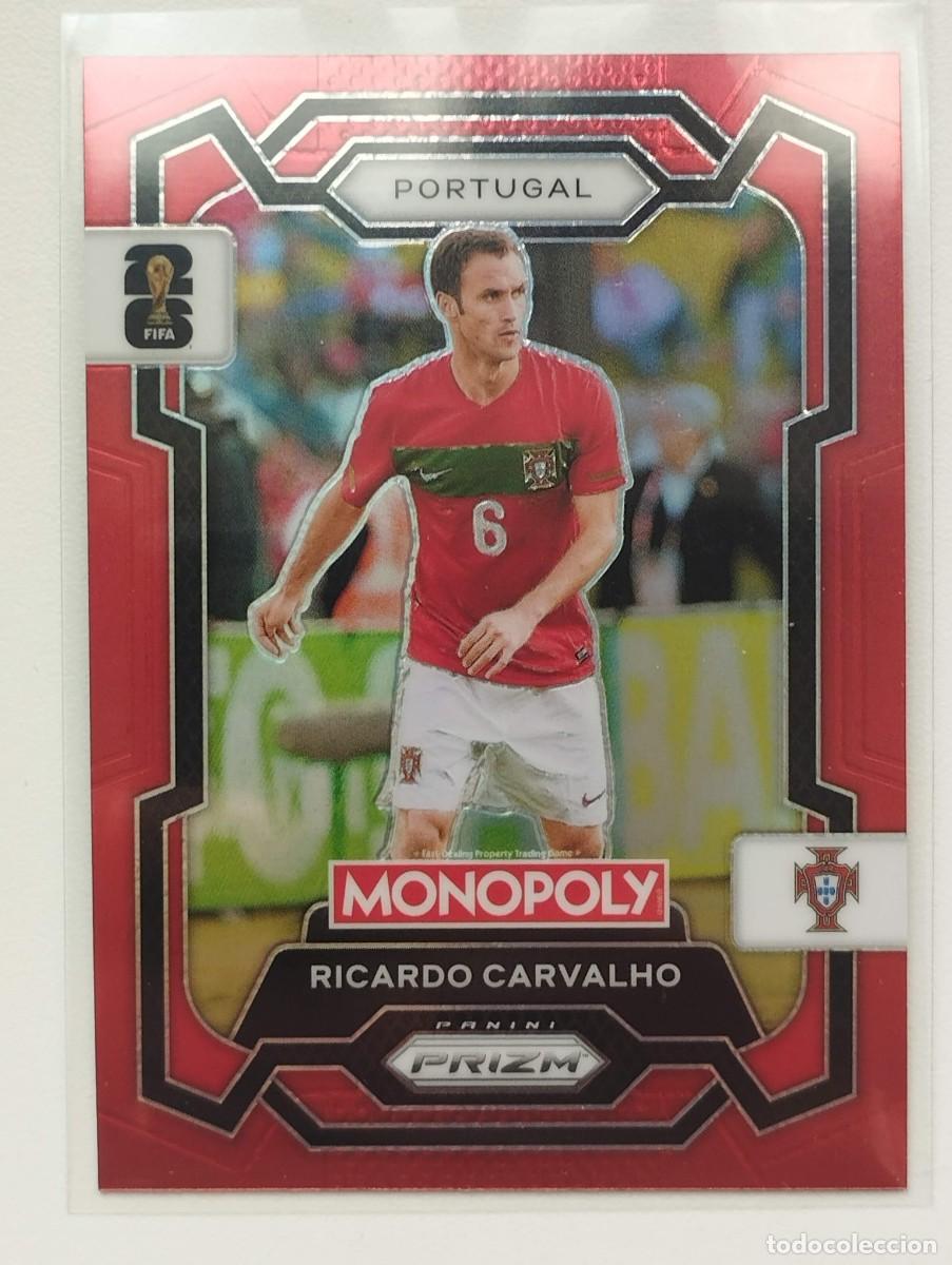 Cromos de F&uacute;tbol: CROMO CARD WORLD CUP 2026 26 PANINI PRIZM MONOPOLY RICARDO CARVALHO 32 PORTUGAL RED ROJ0