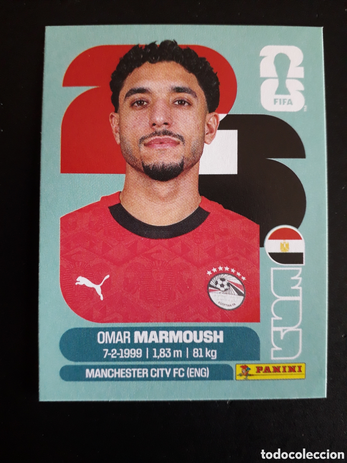 Cromos de F&uacute;tbol: MARMOUSH EGIPTO EGY 20 MUNDIAL F&Uacute;TBOL 2026 FIFA WORLD CUP PANINI SIN PEGAR PEDIDO M&Iacute;NIMO 3&euro;
