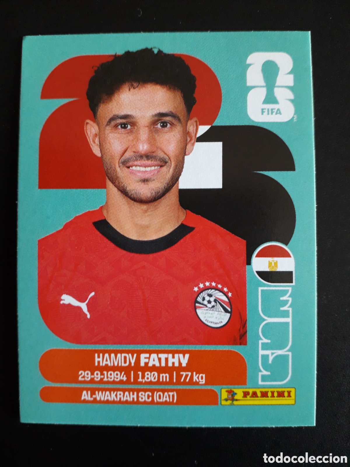 Cartes &agrave; collectionner de Football: FATHY EGIPTO EGY 12 MUNDIAL F&Uacute;TBOL 2026 FIFA WORLD CUP PANINI SIN PEGAR PEDIDO M&Iacute;NIMO 3&euro;.