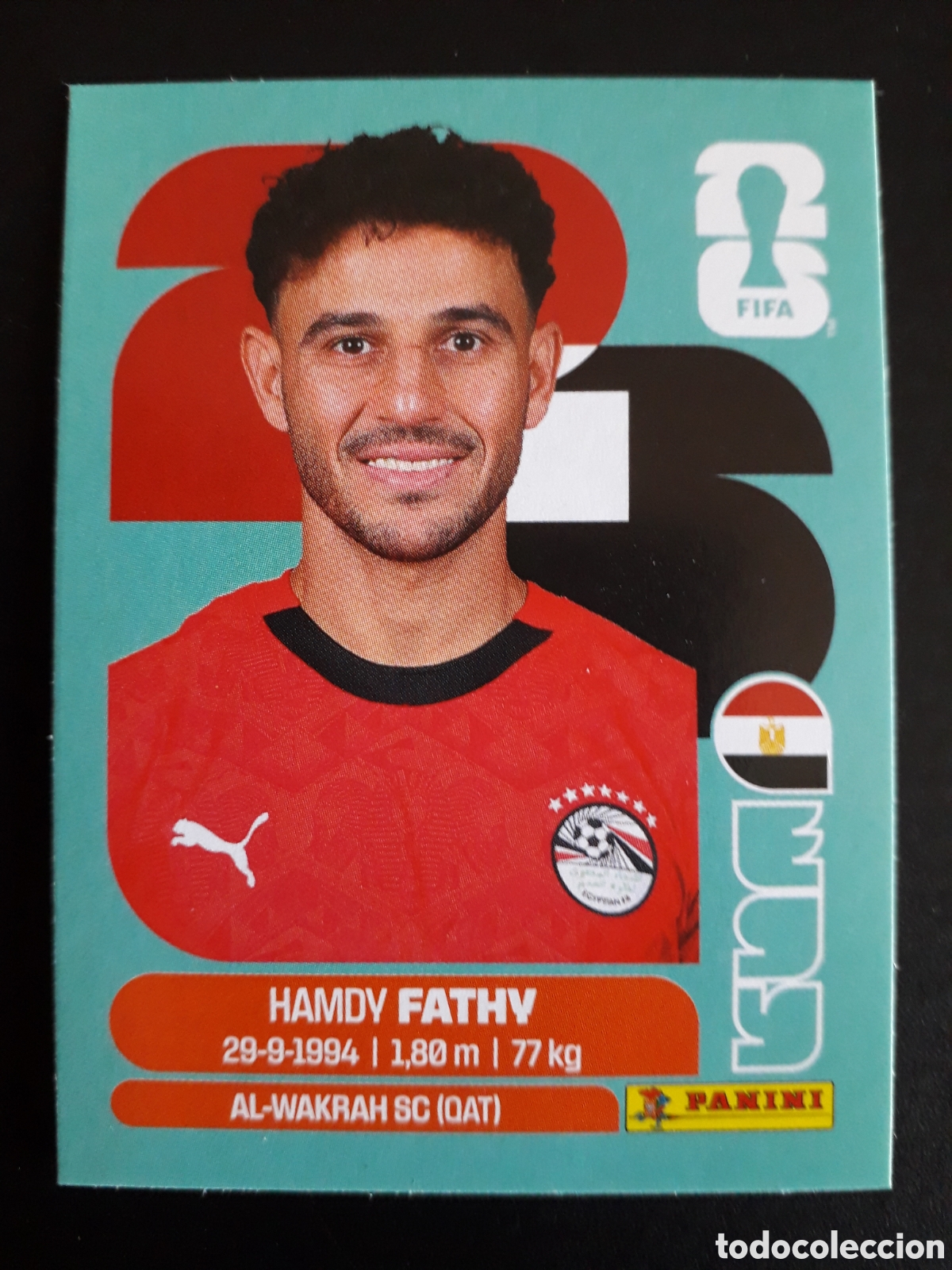 Cartes &agrave; collectionner de Football: FATHY EGIPTO EGY 12 MUNDIAL F&Uacute;TBOL 2026 FIFA WORLD CUP PANINI SIN PEGAR PEDIDO M&Iacute;NIMO 3&euro;.