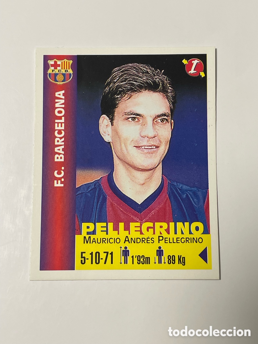 Cartes &agrave; collectionner de Football: Mauricio Pellegrino F. C. Barcelona Panini Equipos de Europa 1999 #52
