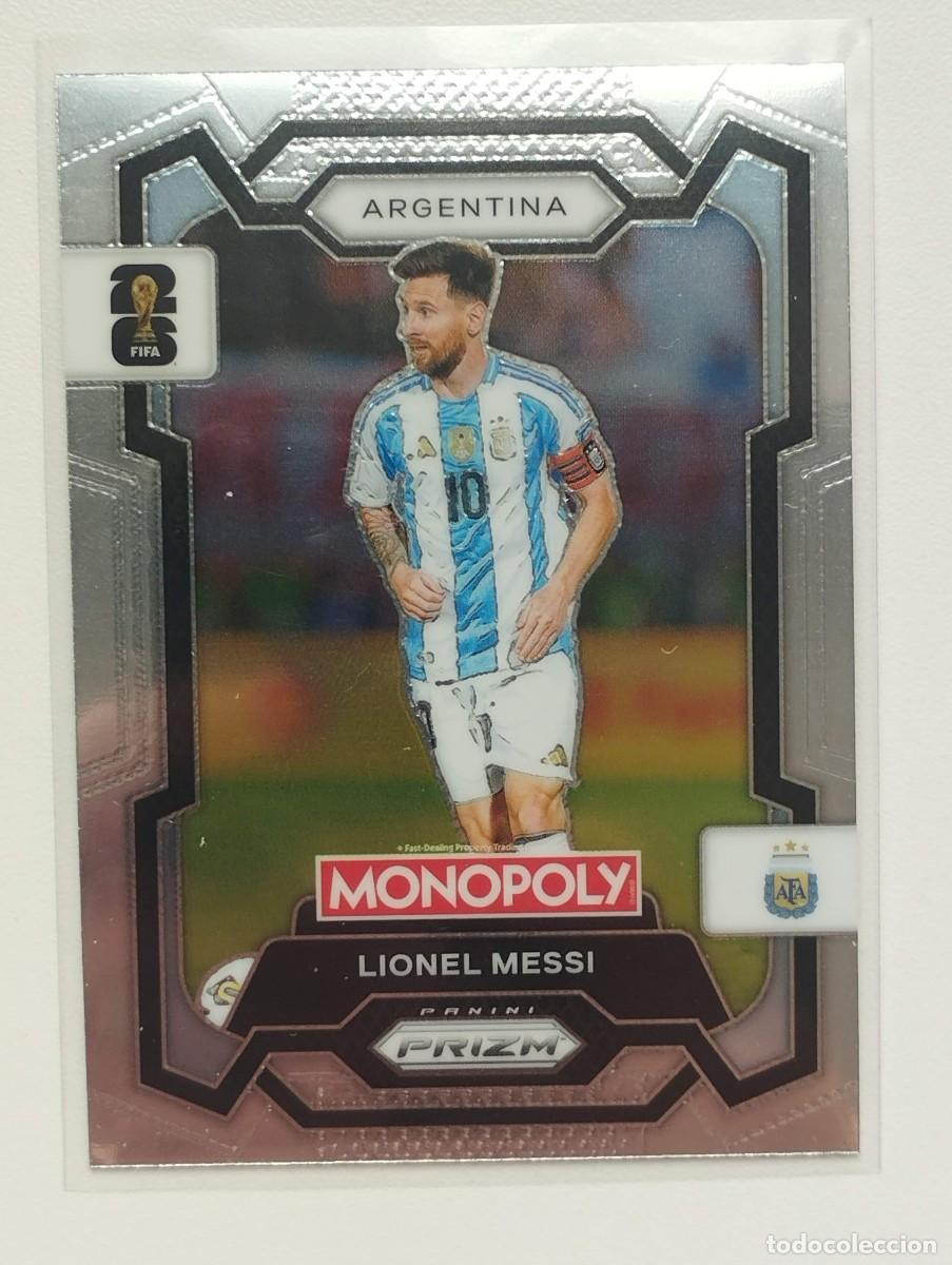 Cartes &agrave; collectionner de Football: CROMO CARD WORLD CUP 2026 26 PANINI PRIZM MONOPOLY LIONEL MESSI 1 ARGENTINA